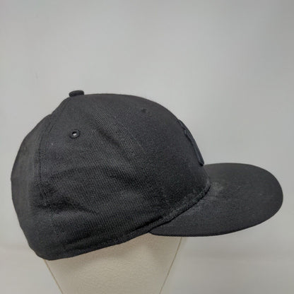New Era Men's Fitted Hat Black 7 1/4 New York Yankees 59Fifty Embroidered Logo