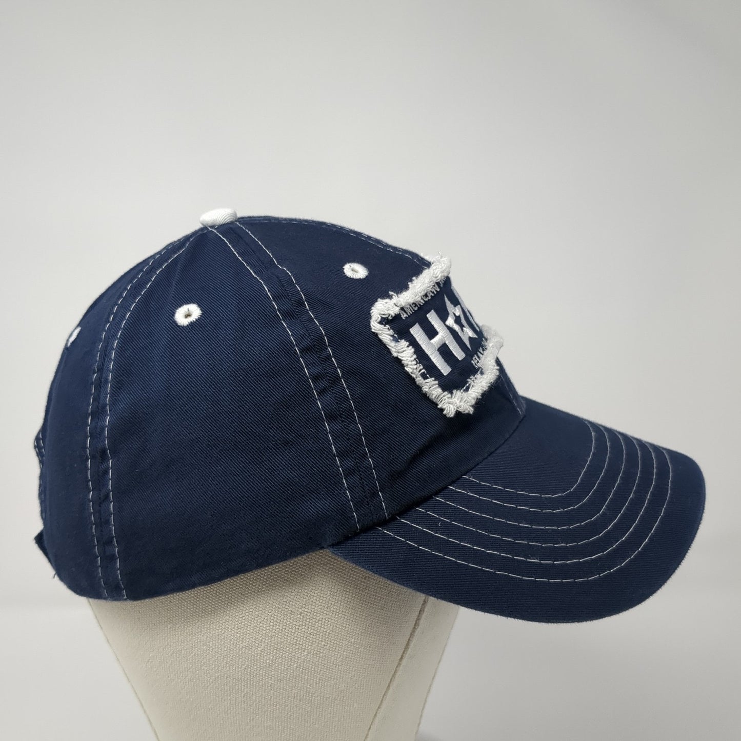 American Cancer Society Hope Strapback Hat Blue One Size Adjustable