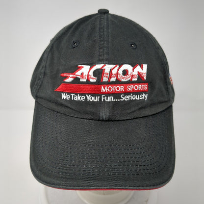 Action Motor Sports We Take Your Fun Seriously Strapback Hat Black OS Patriotic