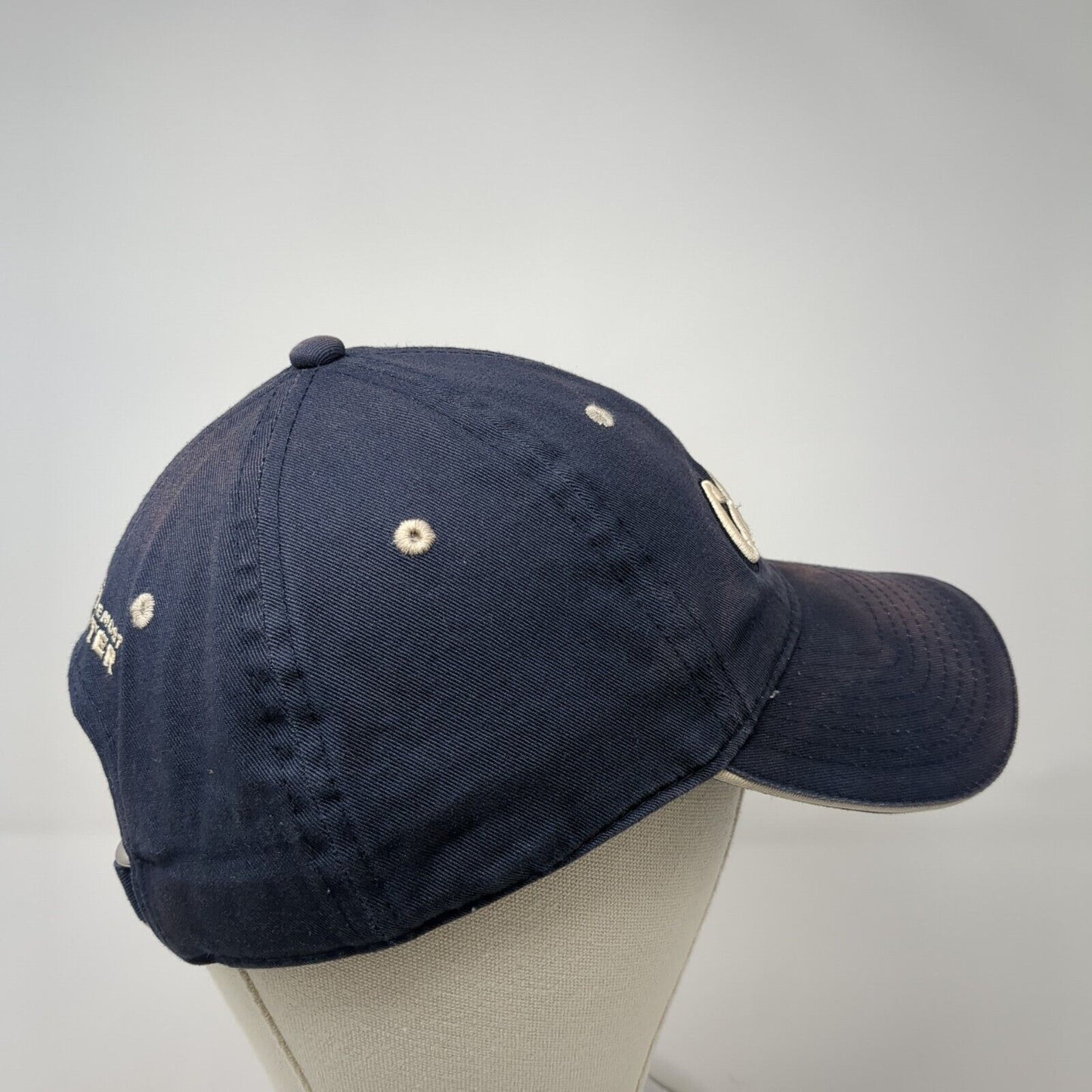 Cabela's Worlds Foremost Outfitters Slideback Hat Blue OS Adjustable Embroidered