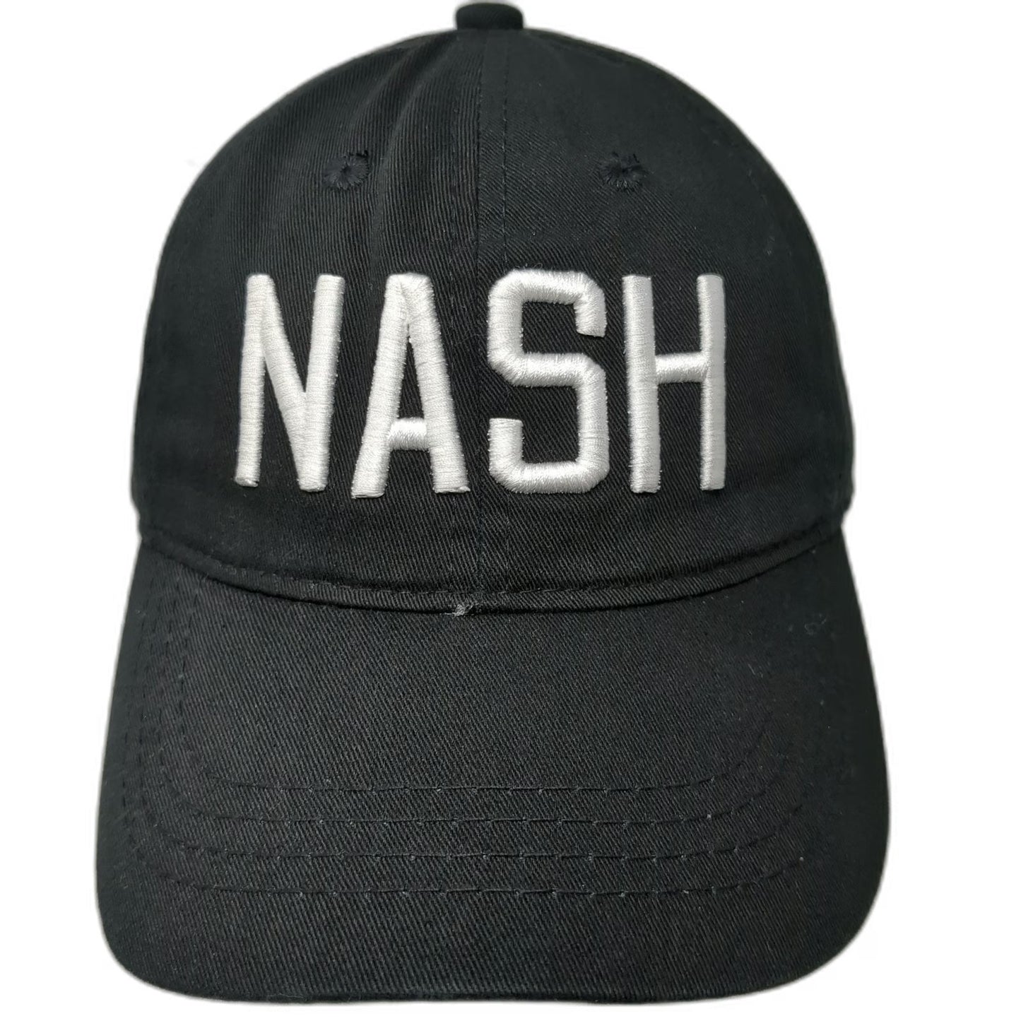 The Nash Collection Baseball Cap Black One Size Slideback Nash Embroidered Hat