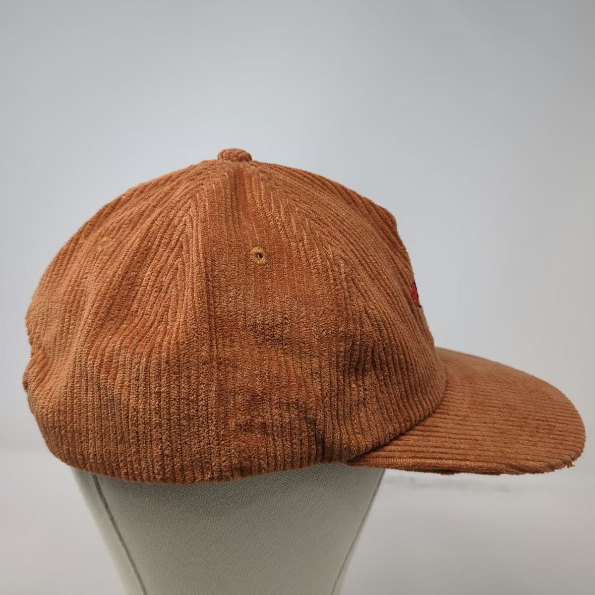 Teton Gravity Research 5 Panel Brown Hat One Size Grateful Dead Bear Corduroy