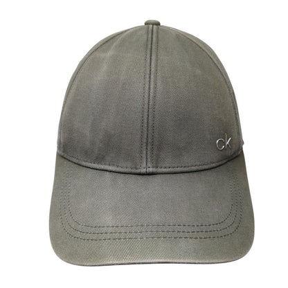 Calvin Klein Slideback Baseball Cap Green One Size Adjustable Emblem 6 Panel