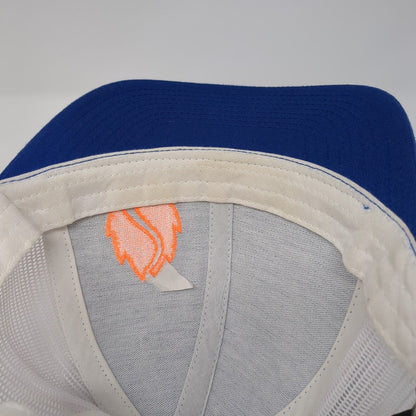 Hop Valley Brewing Co. Snapback Trucker Hat Blue One Size Adjustable Mesh Back