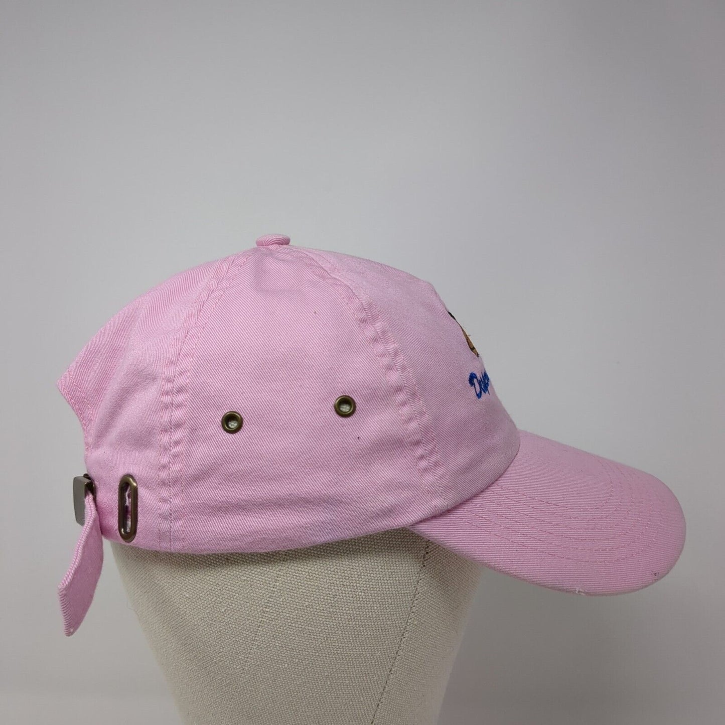Desperate Horsewife Slideback Hat Pink One Size Embroidered Harriton
