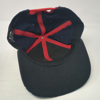 DC Comics Superman Blue Snapback Hat One Size Flat Brim Movie Graphic Shield