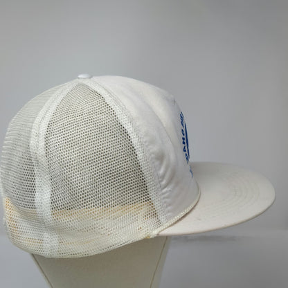 Idaho Bus Sales Blue Bird White Trucker Hat One Size Mesh Snapback Rope