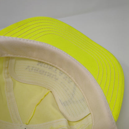 Virginia City Montana 3-7-77 Snapback Hat Yellow OSFA Solid Adjustable