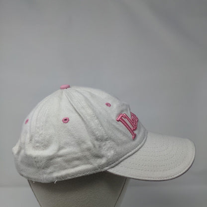 Flamingo Strapback Hat Tan Adult Adjustable Embroidered Vent Holes