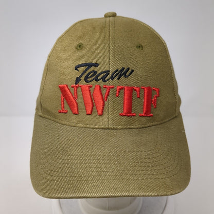 Team NWTF Member Strapback Hat Brown One Size Adjustable Embroidered Empire
