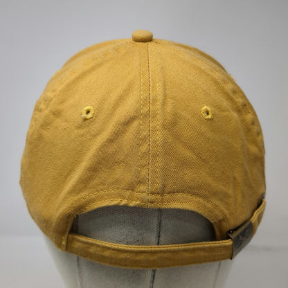 Dutch Bros Baseball Cap Yellow One Size Just Brew It Hat Slideback Blue Cotton