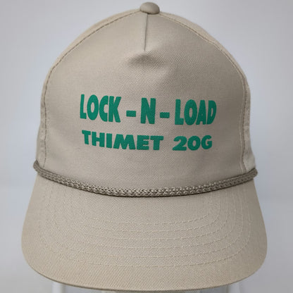 WestPro 5 Panel Beige One Size Snapback Hat Lock-N-Load Thimet 20G Rope Brim