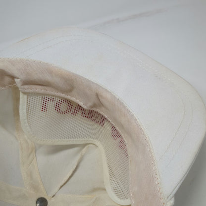 Trucker White Hat One Size Red Loveland Embroidery Rope Detail Slideback Cap