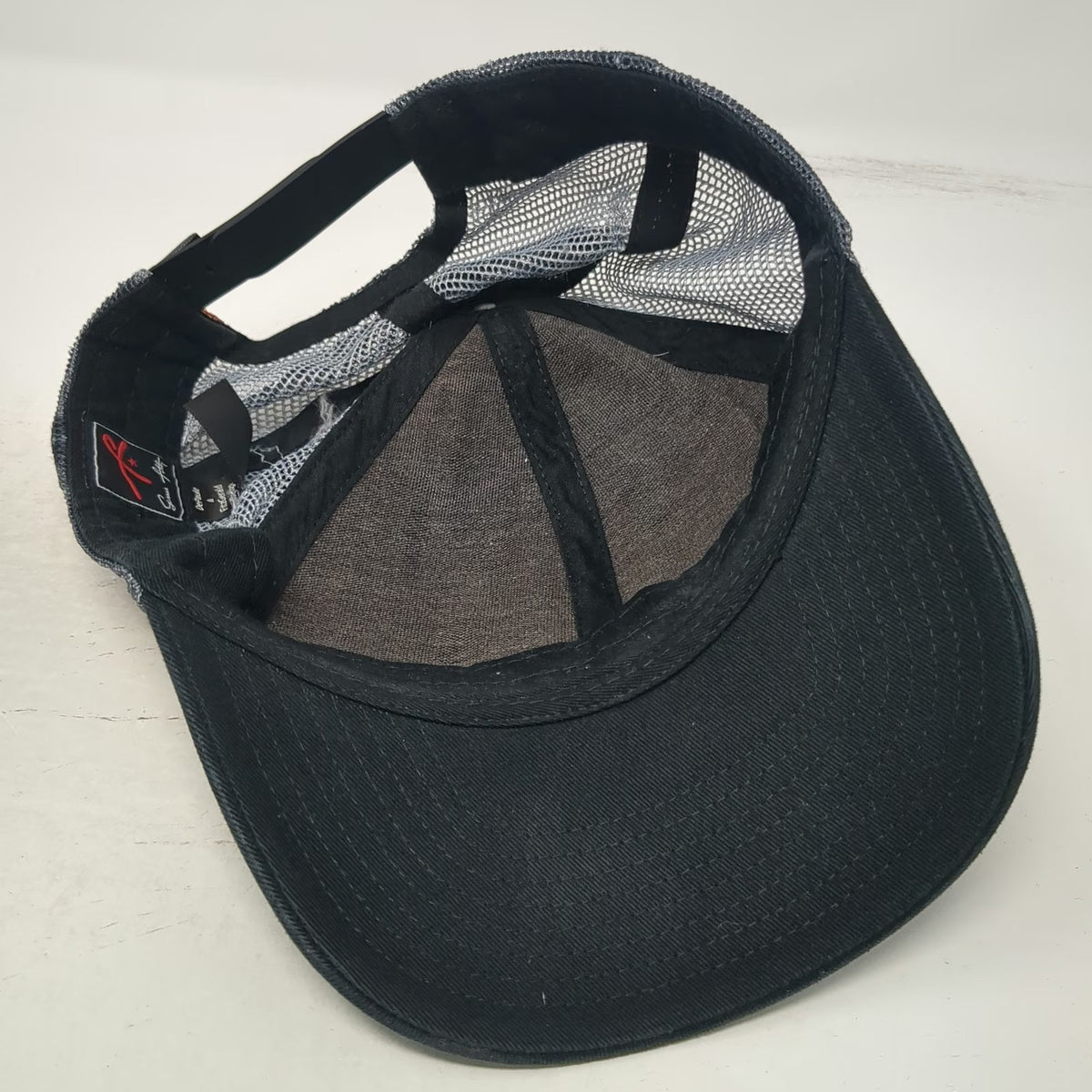 Grace Folly Trucker Hat Black One Size Mountain Rainbow Mesh Graphic Snapback