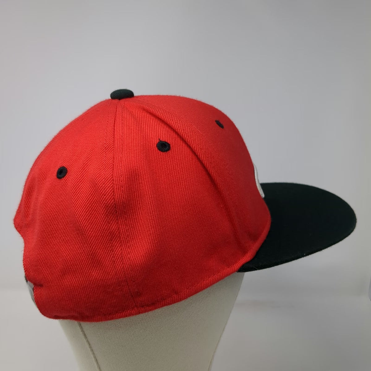 Adidas Baseball Cap Red Black One Size Script A Logo Adjustable Climalite hat