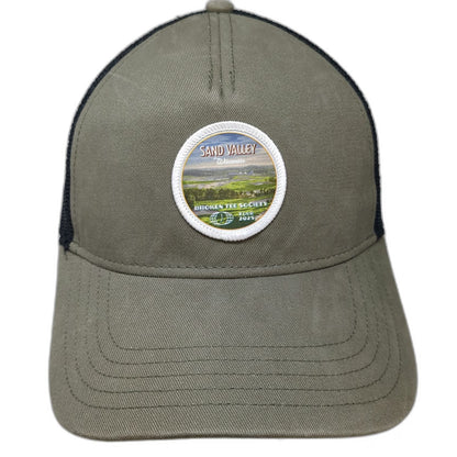 American Needle Trucker Hat Green One Size Sand Valley Broken Tee Society Tour