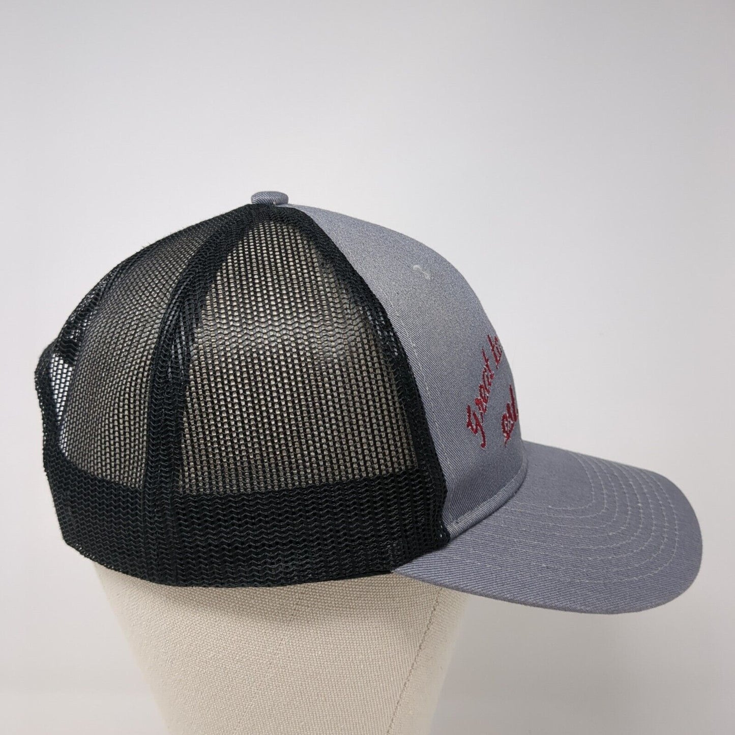 Great To Be An Eagle Snapback Trucker Hat Gray One Size Mesh Back