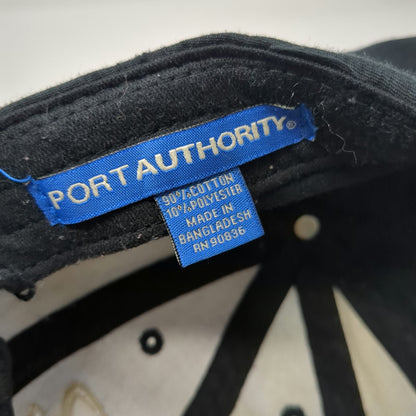 Port Authority Baseball Cap Black One Size Monroe Saints Hat Mesh Strapback