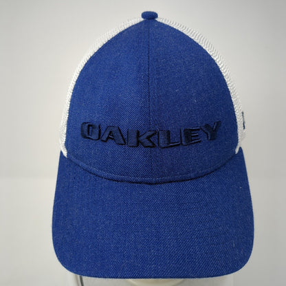 Oakley Snapback Mesh Back Trucker Hat Blue One Size New Era 9Forty