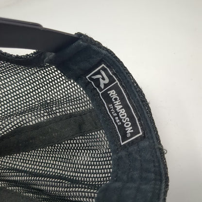 Richardson Trucker Hat Black Camo One Size Red Hawktech Mesh Snapback hat