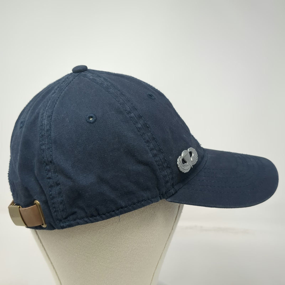 Goodfellow & Co Blue Baseball Cap One Size Slideback Hat Parachute Badge Pin