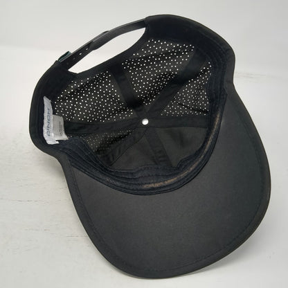 Cinch Trucker Hat Black One Size Perforated Snapback Performance Polyester Logo