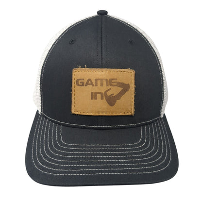 Game In Snapback Trucker Hat Black One Size Adjustable Mesh Back Richardson