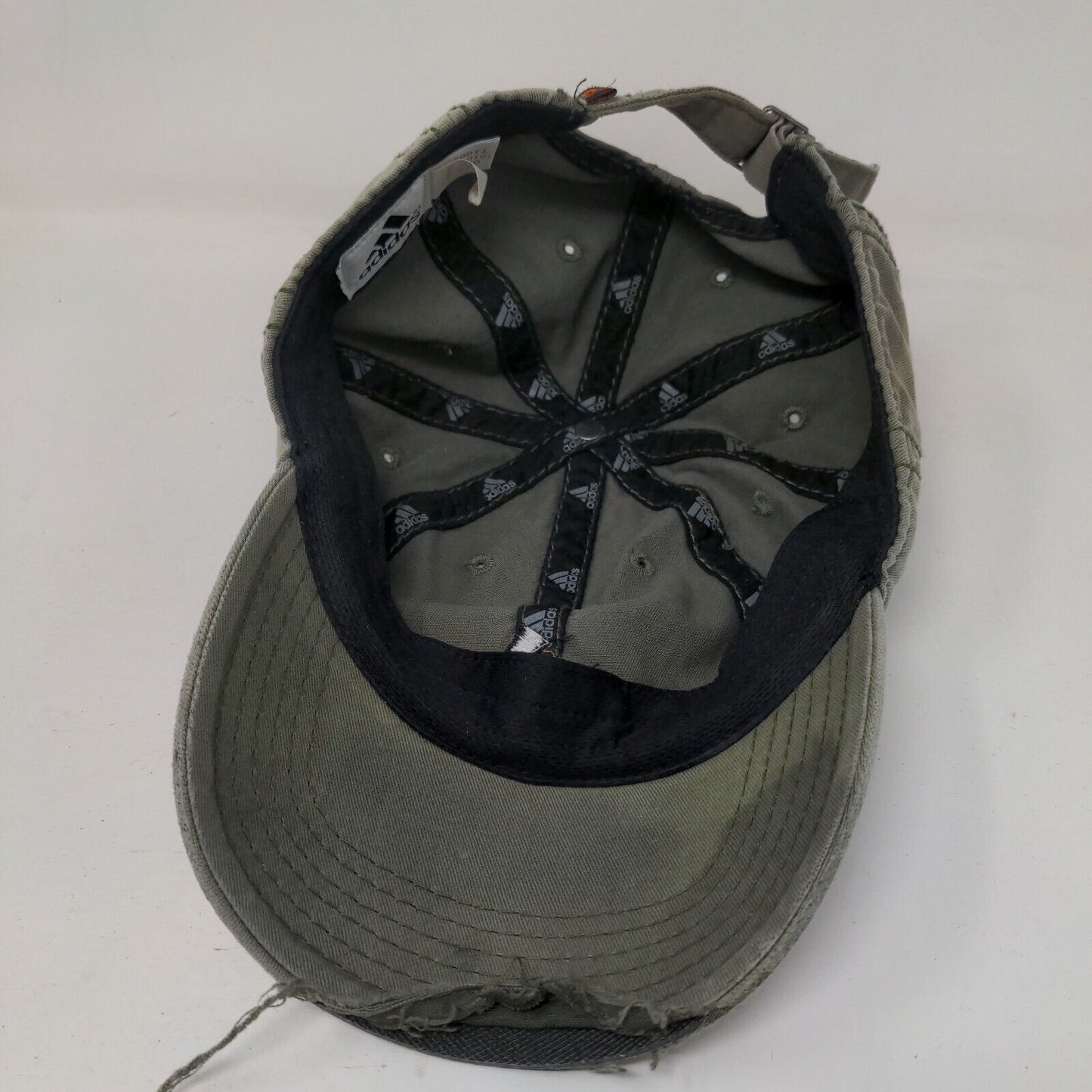 Adidas Slideback Hat Green OSFA Adjustable Embroidered 3 Stripes
