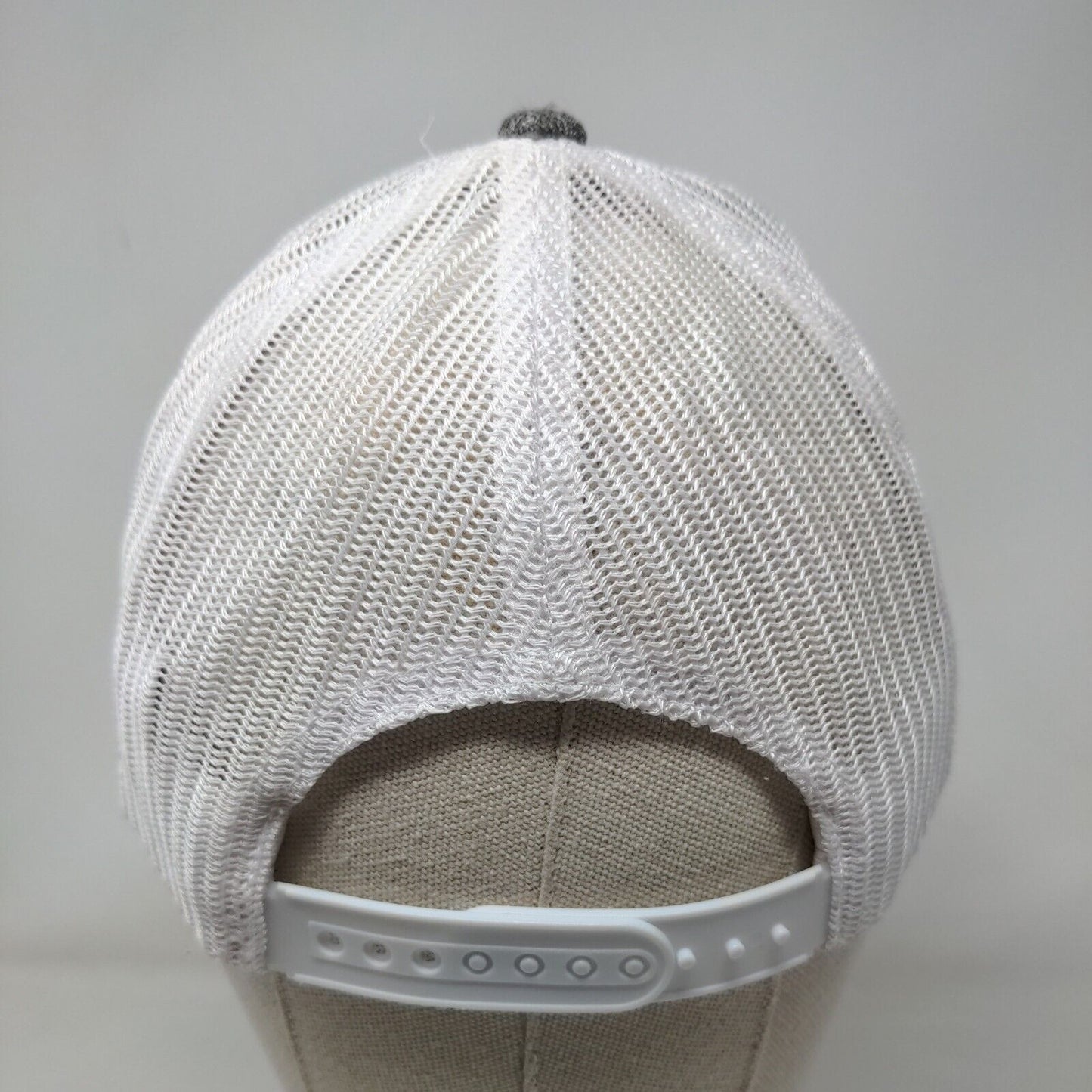 Columbia Snapback Trucker Hat Gray One Size Adjustable Mesh Back Polyester