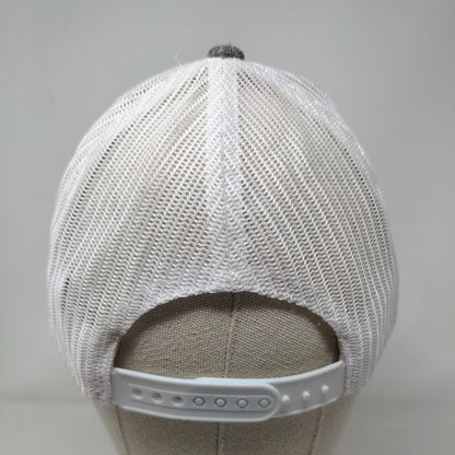 Columbia Snapback Trucker Hat Gray One Size Adjustable Mesh Back Polyester