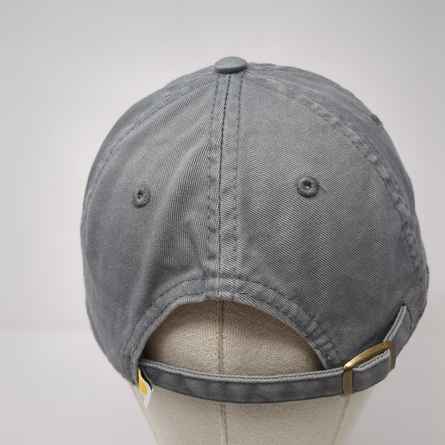 USA Flag Patch Slideback Hat Gray One Size Adjustable Solid Life Is Good