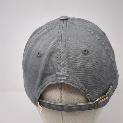 USA Flag Patch Slideback Hat Gray One Size Adjustable Solid Life Is Good