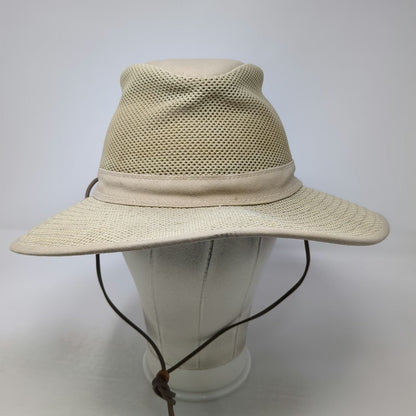 Henschel Hat Co Boonie Hat Beige L Mesh Crown Chin Strap Wide Brim Sun Hat