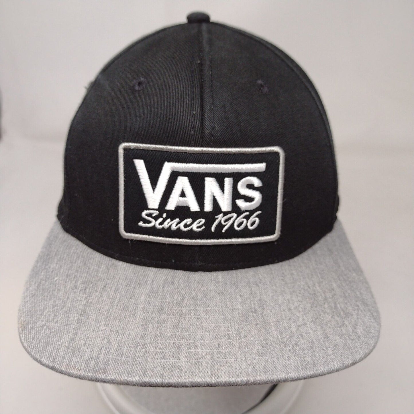 VANS Since 1966 Snapback Hat Black OSFA Embroidered Colorblock 6 Panel