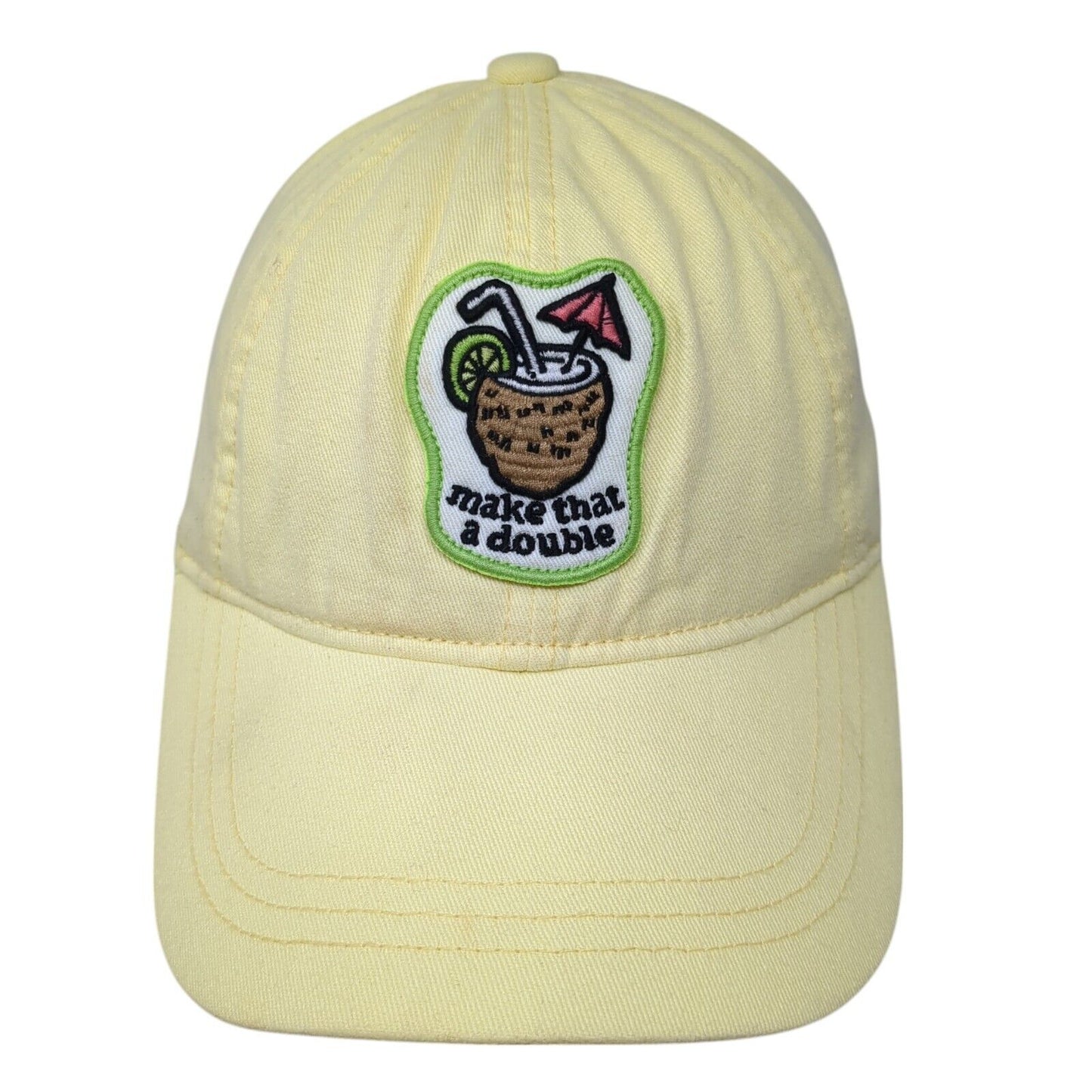 Make That A Double Cocktail Slideback Hat Yellow One Size American Eagle
