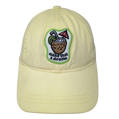 Make That A Double Cocktail Slideback Hat Yellow One Size American Eagle