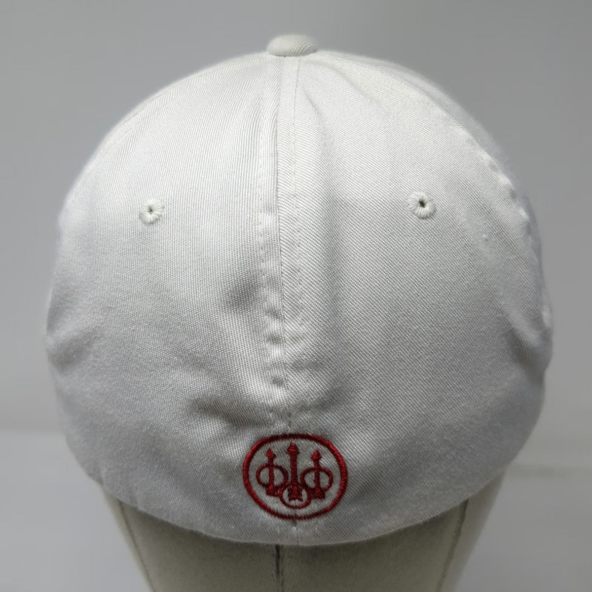 Beretta Baseball Cap White One Size Flexfit Embroidered Logo Curved Brim Hat