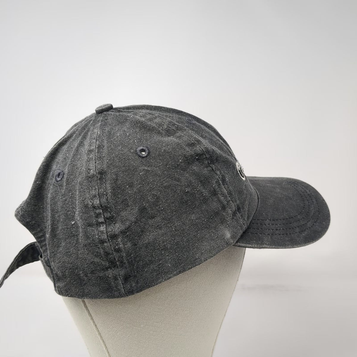 Sportcap Baseball Cap Gray OSFM Tourneau Logo Cotton Slideback Adjustable Hat