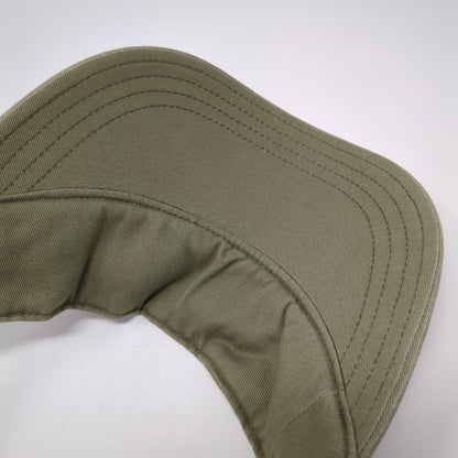 Unbranded Strapback Sun Visor Hat Brown One Size Adjustable Embroidered