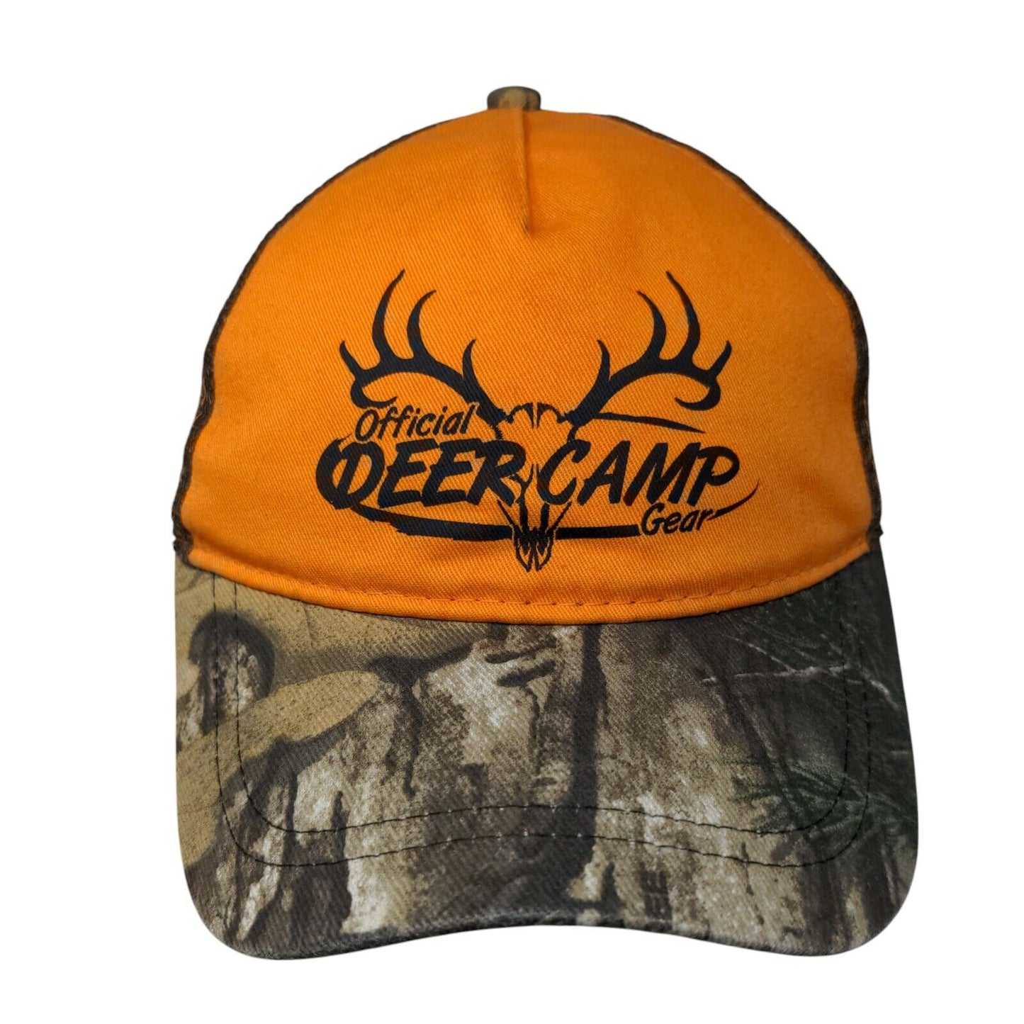 Official Deer Camp Gear Snapback Trucker Hat Multi OSFM Mesh Back
