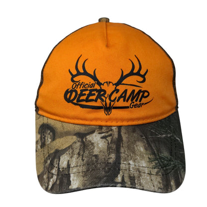 Official Deer Camp Gear Snapback Trucker Hat Multi OSFM Mesh Back