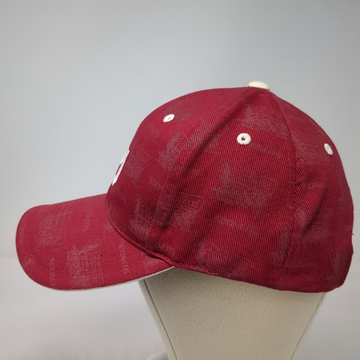 Oklahoma Sooners NCAA Captivating Headgear Red Cap One Size Allover Print Hat