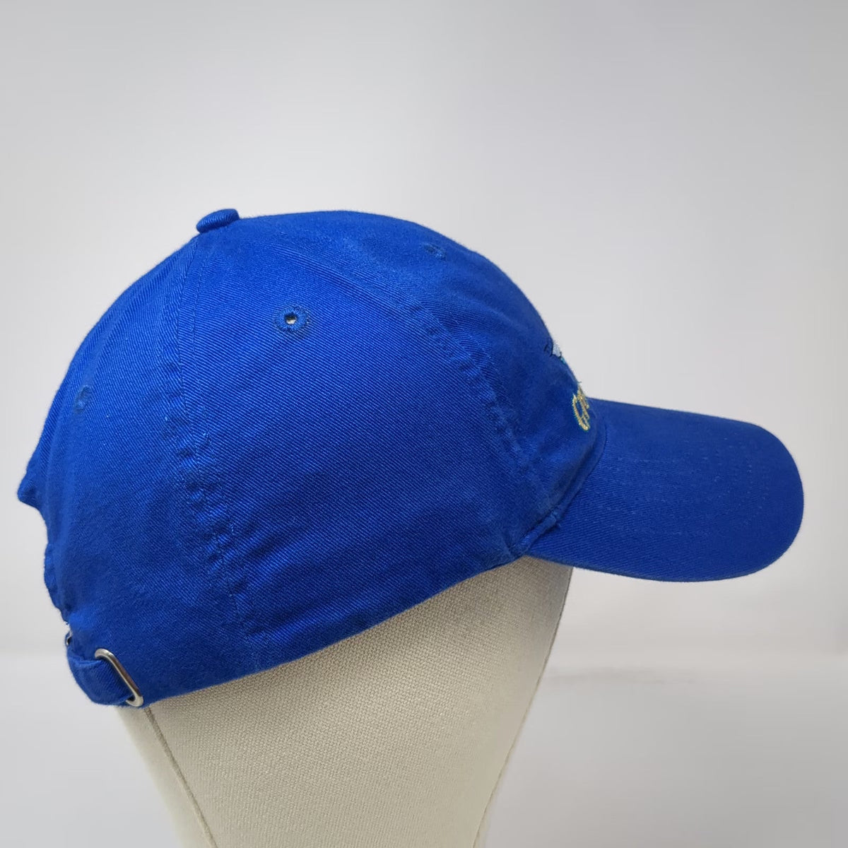 KC Caps Blue One Size Baseball Cap Hat Green Flash Sport Fishing Boat Slideback