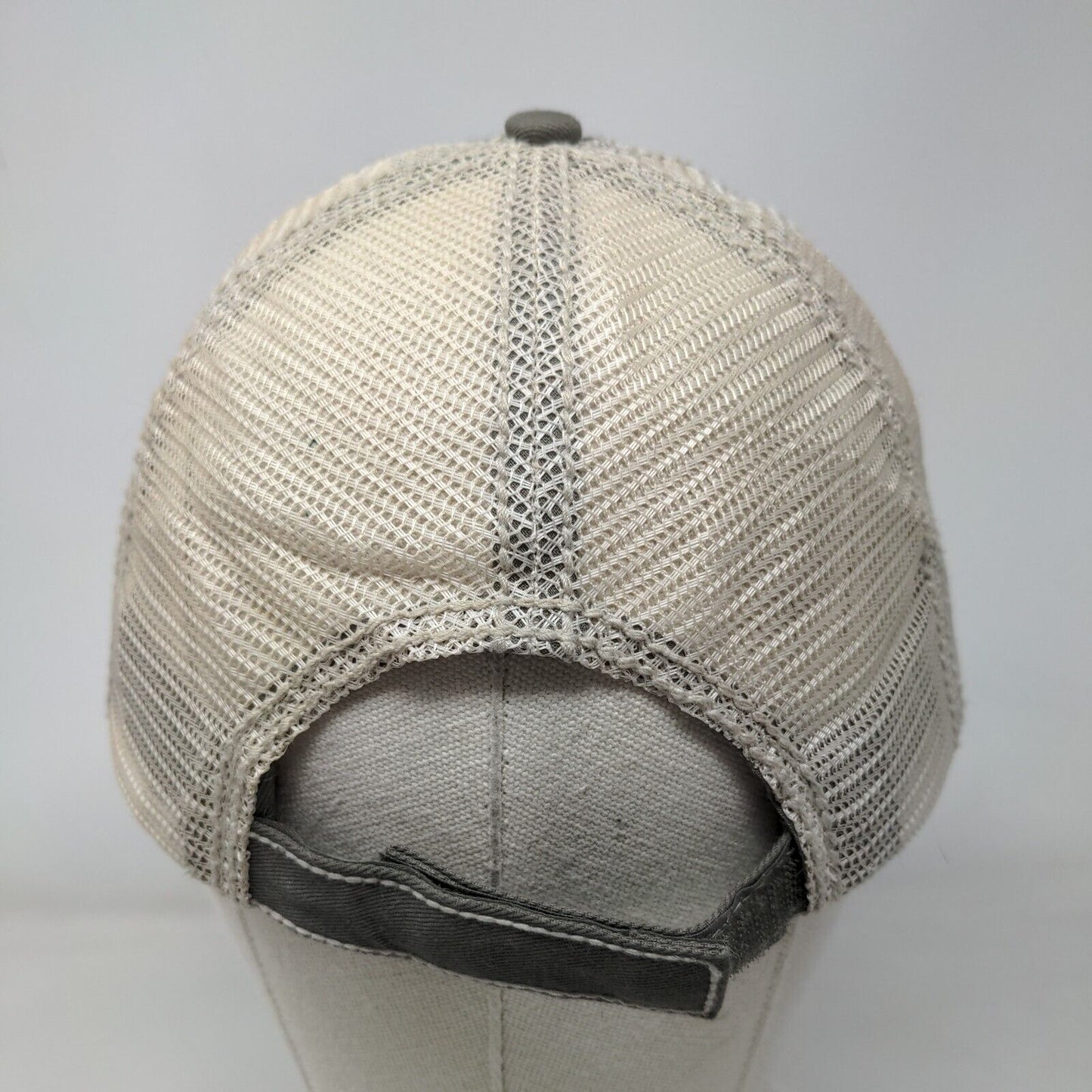 Sea Hag Marina FL Skull Trucker Hat Gray OSFA Adjustable Mesh Back 6 Panel