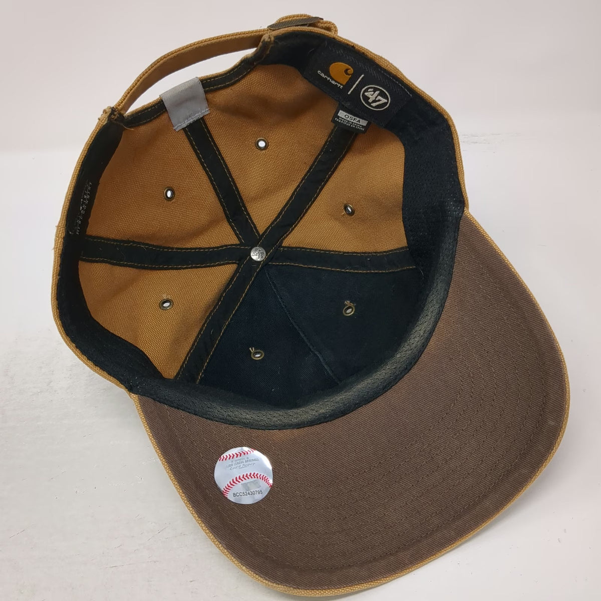 Los Angeles Angels MLB Carhartt '47 Baseball Cap Brown One Size Slideback Hat