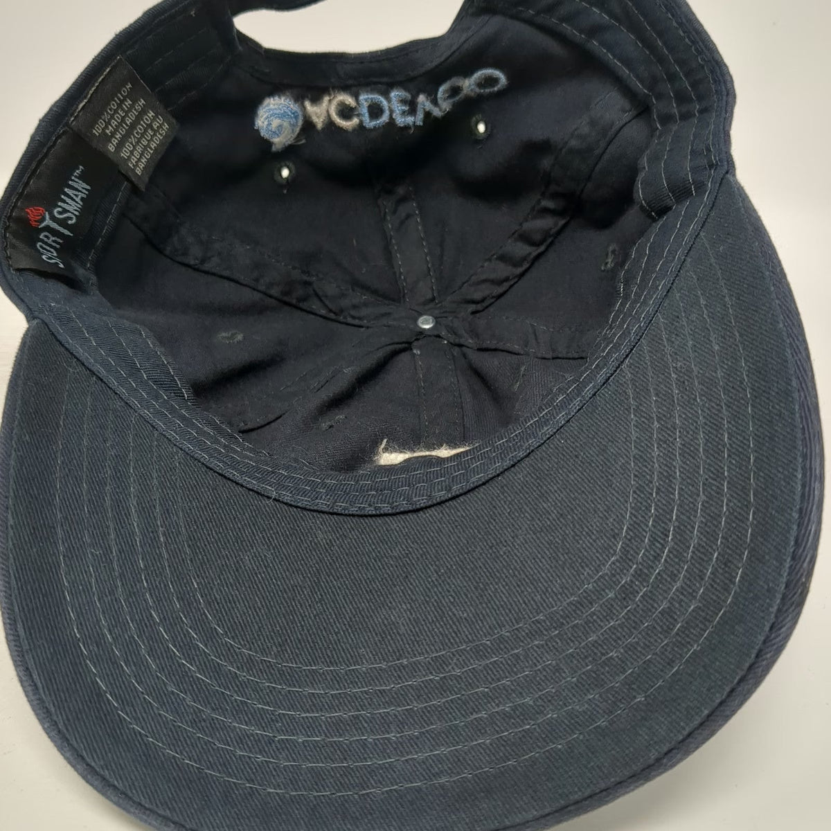 Sportsman Stockton University Atlantic City Blue Baseball Cap OSFM Slideback Hat