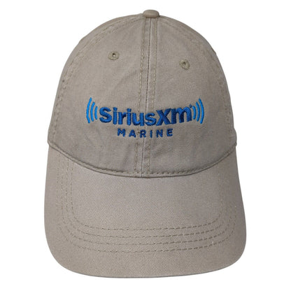 SiriusXM Marine Slideback Hat Tan One Size Embroidered Cap America