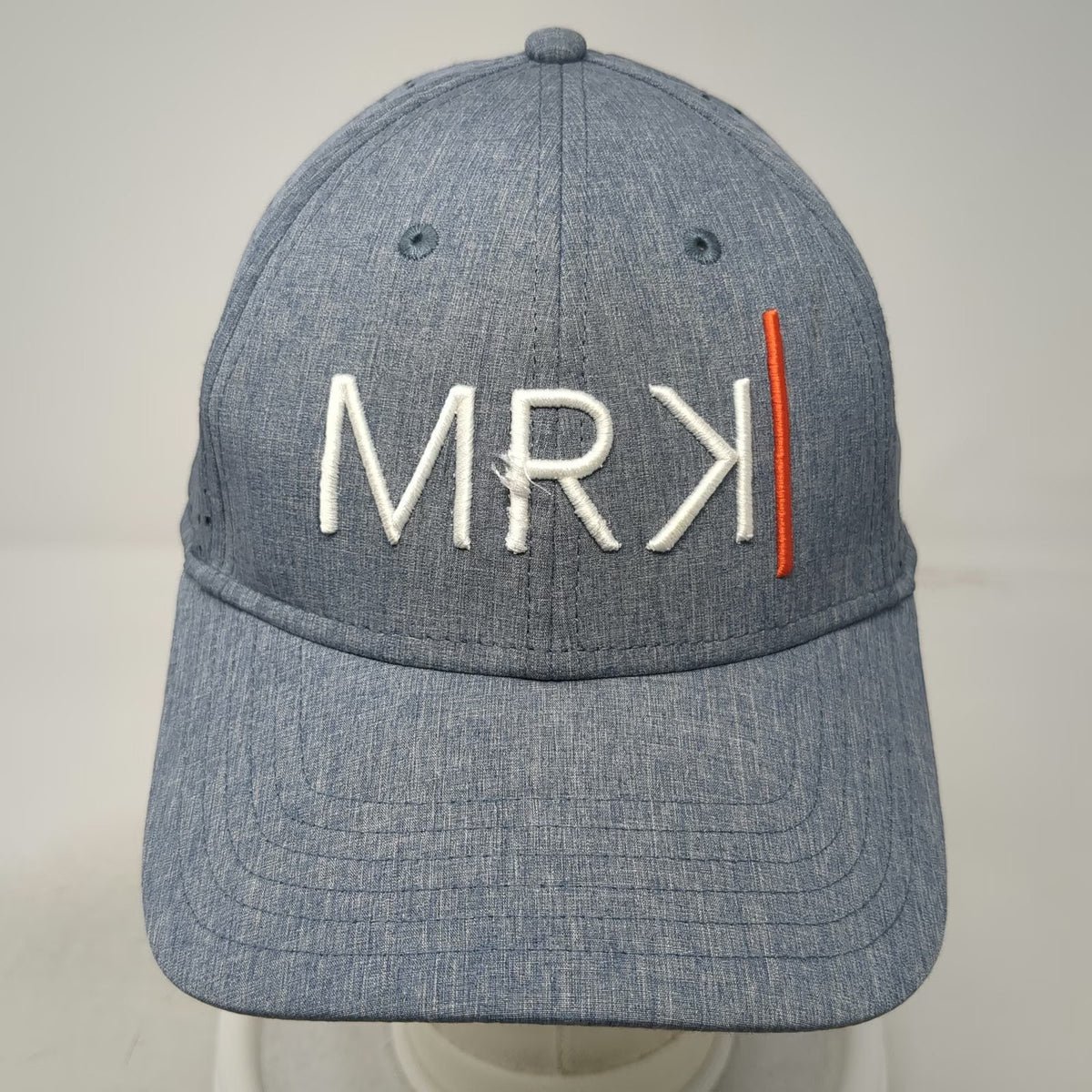 Pacific Headwear Baseball Cap Gray One Size Laser Cut MRK Logo Performance Hat