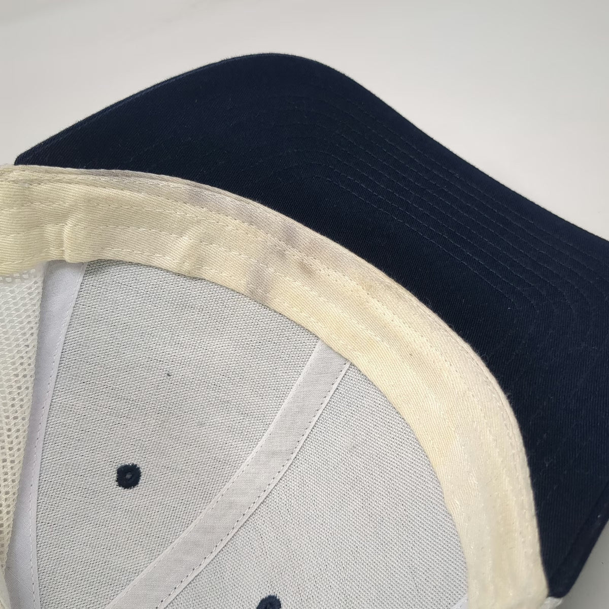 Richardson Trucker Hat Blue One Size Oregon Patch Mesh Back Pine Trees Snapback
