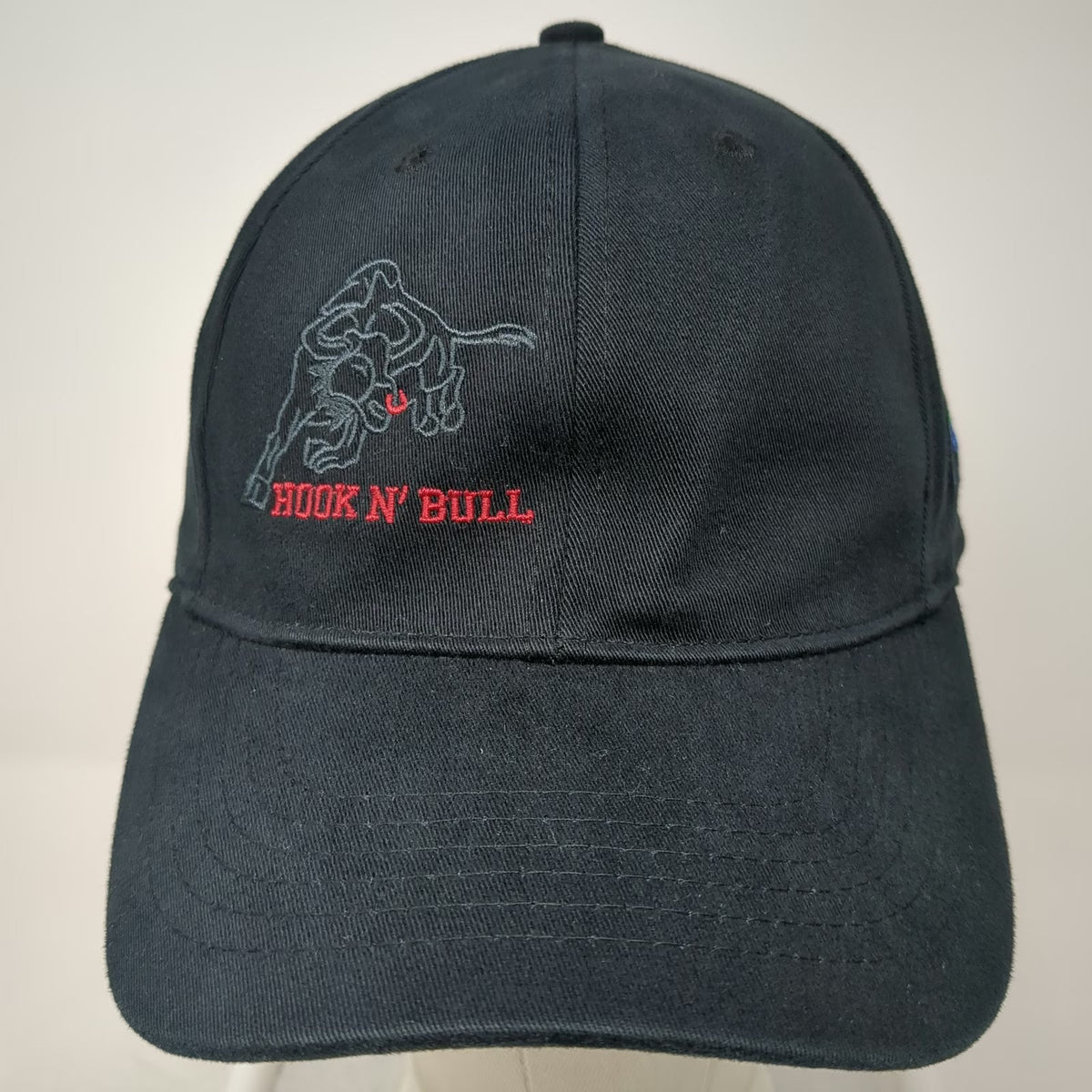 Baseball Cap Black XL Hook N' Bull Smith Bits Schlumberger Hat Boones Bit Oil